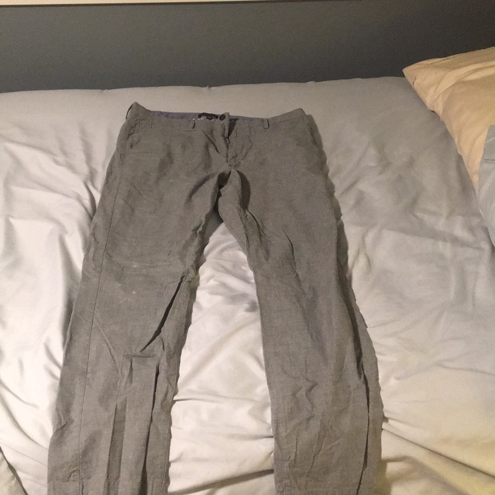 Grey Banana Republic Kentfield Pants